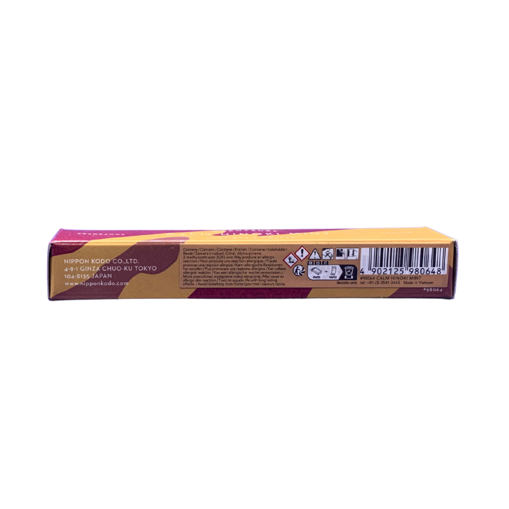 Scentsual Calm Hinoki Mint - Incense Sticks 30 - Minimal Smoke