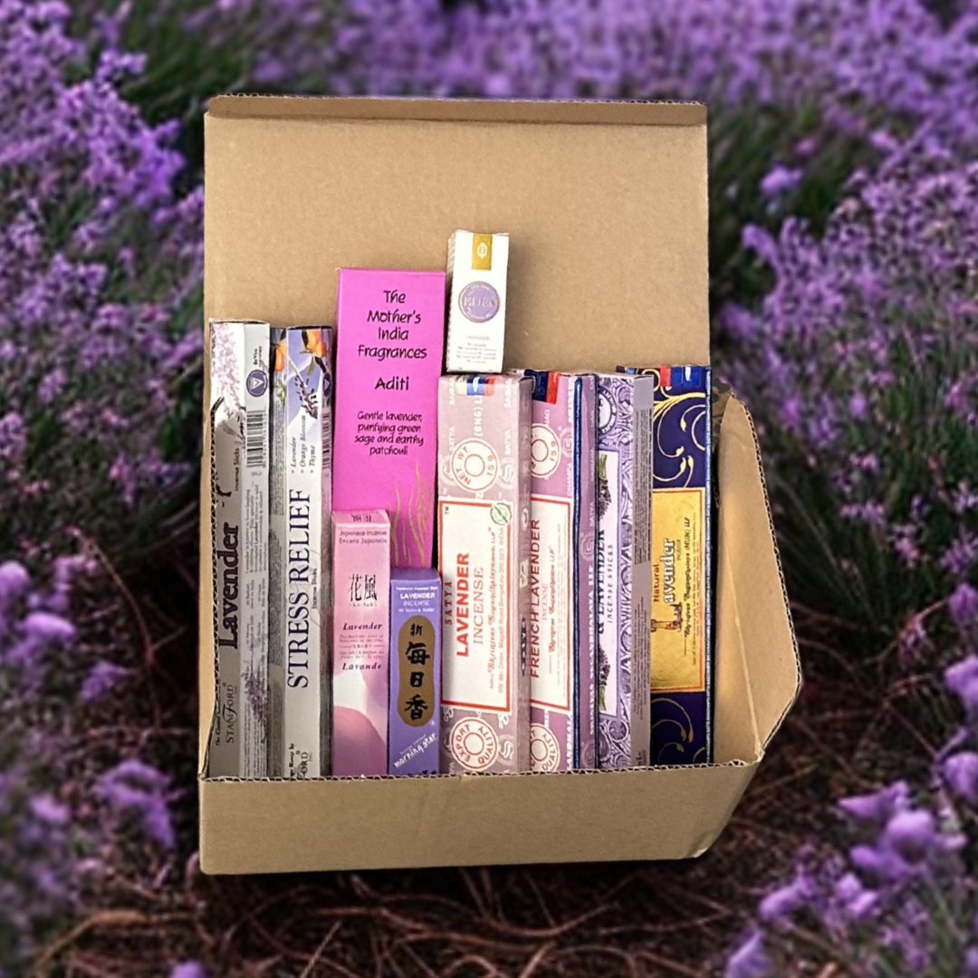 Lavender Incense Discovery Set - 10 Pack Relaxation & Sleep Collection Eco Incense