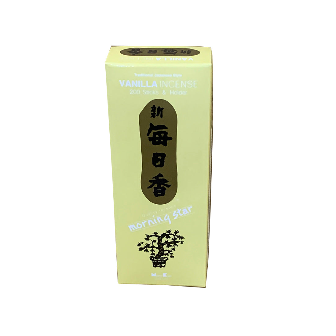Morning Star Vanilla Incense 200 Stick Set Soft Sweet Fragrance Great for Evenings and Stress Relief