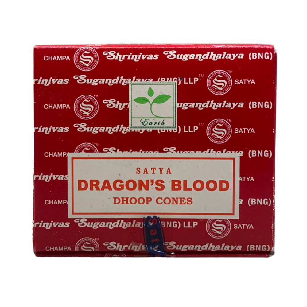 Satya Dragon’s Blood Dhoop Cones – Bold & Protective Satya