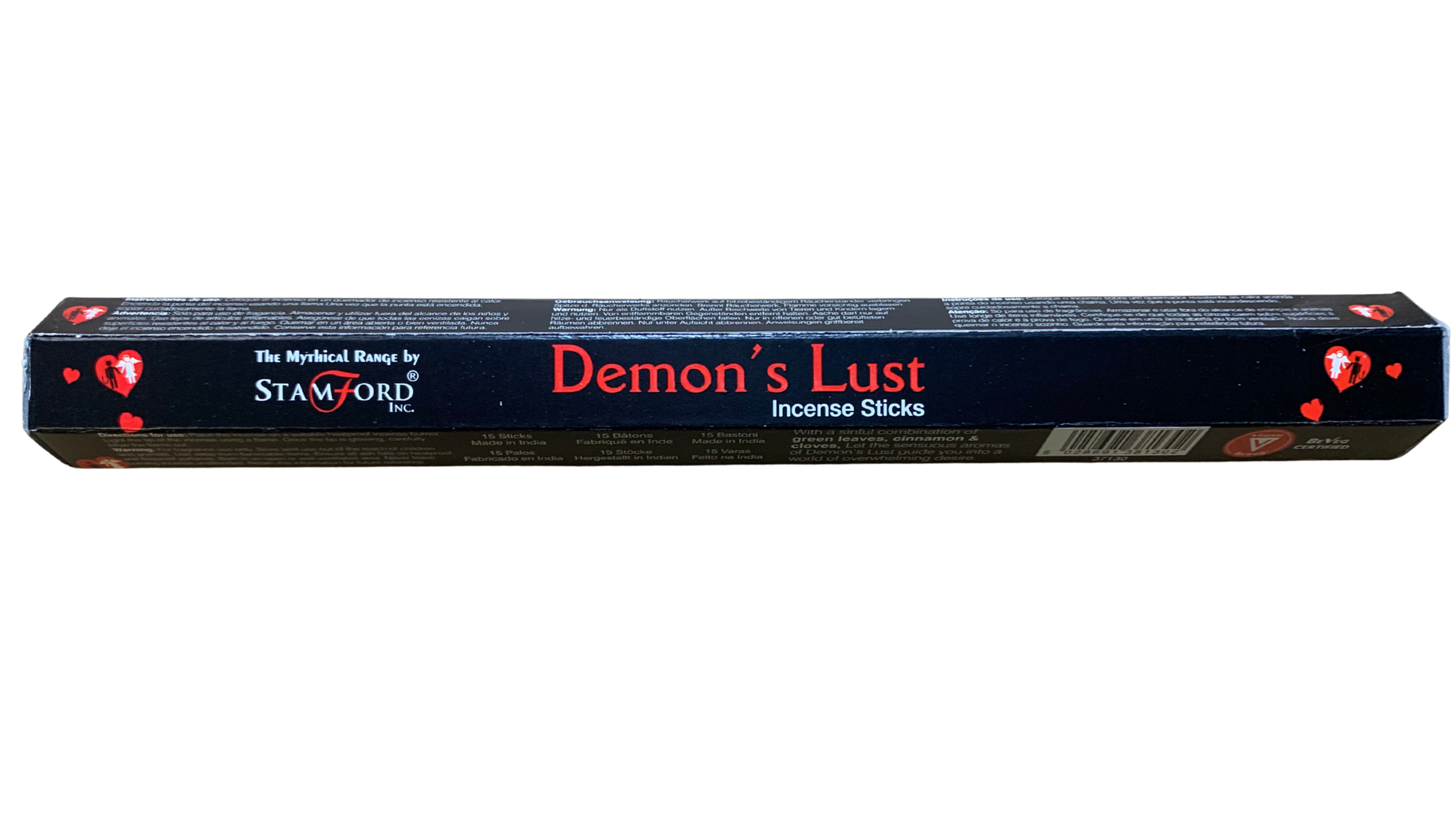 Stamford Demon’s Lust Incense Sticks – hand-rolled smoky spice, floral and amber fragrance sticks