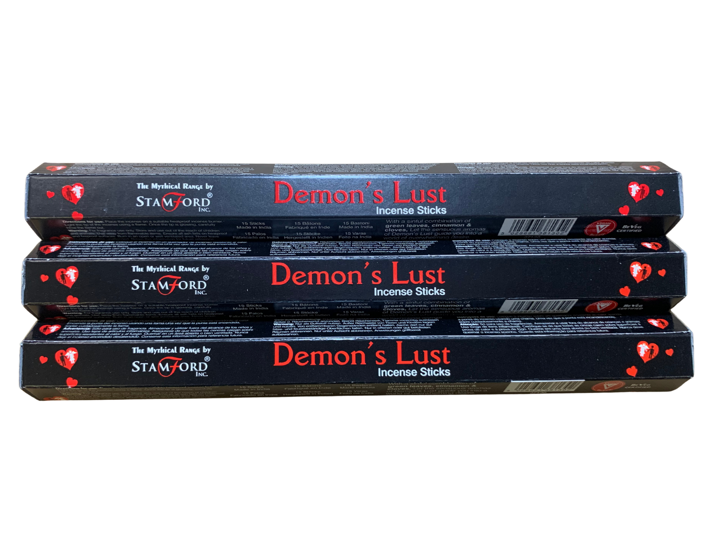 Stamford Demon’s Lust Incense Sticks – Smoky Spice, Floral & Amber Fragrance Stamford