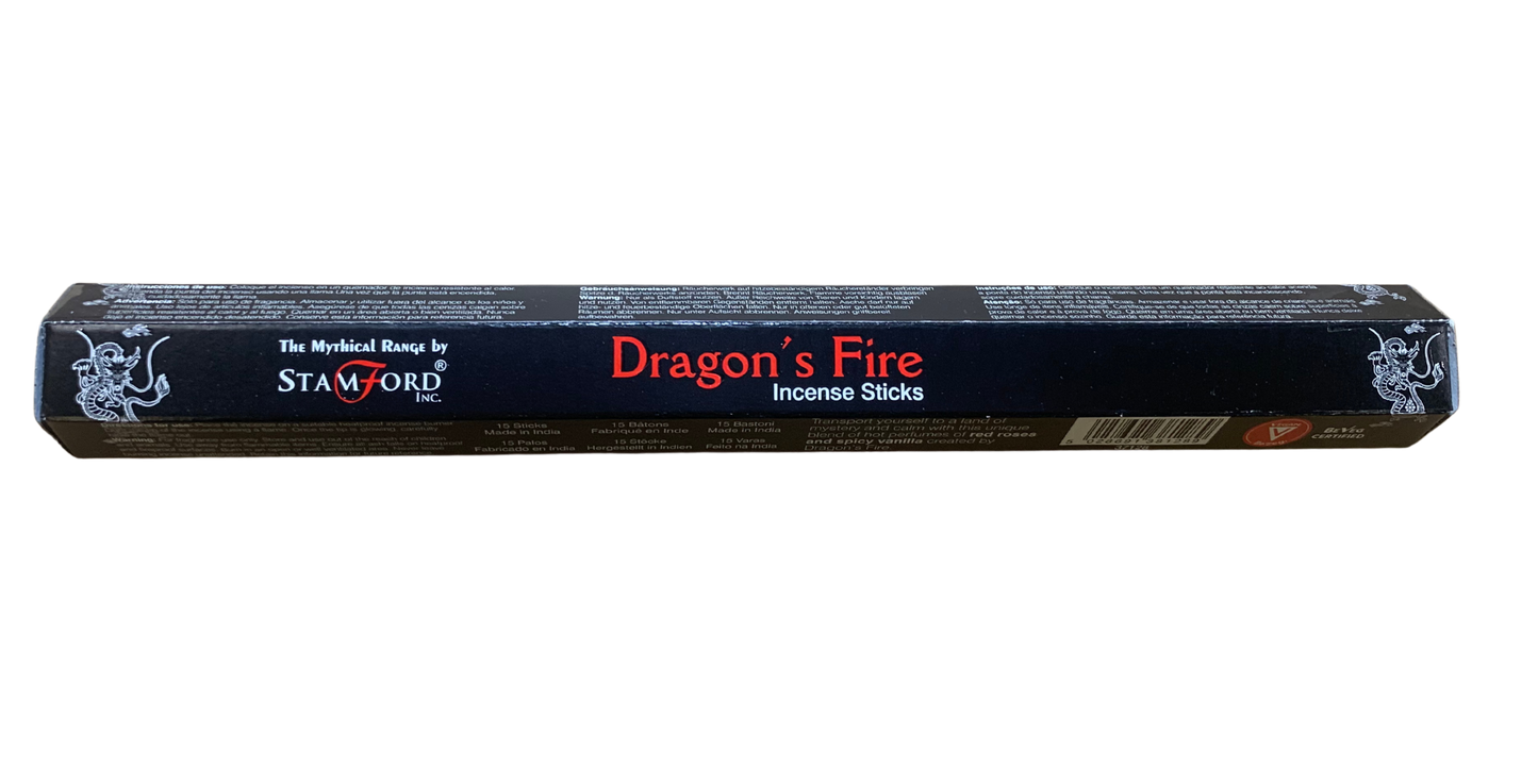 Stamford Dragon’s Fire Incense Sticks – bold resin and smoky amber fragrance