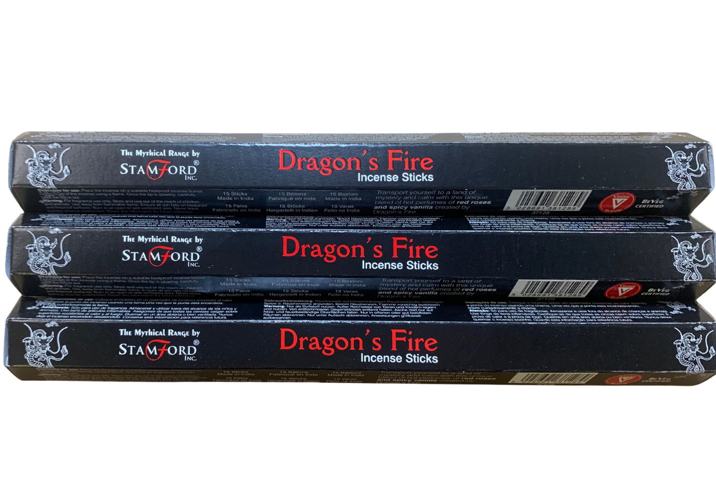 Stamford Dragon’s Fire Incense Sticks – Bold Resin & Smoky Amber Aroma Stamford