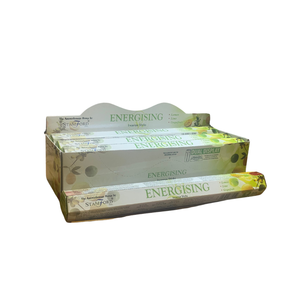 Stamford Incense Sticks – Energising | Vibrant Lemon, Lime & Grapefruit Aromatherapy Blend Stamford
