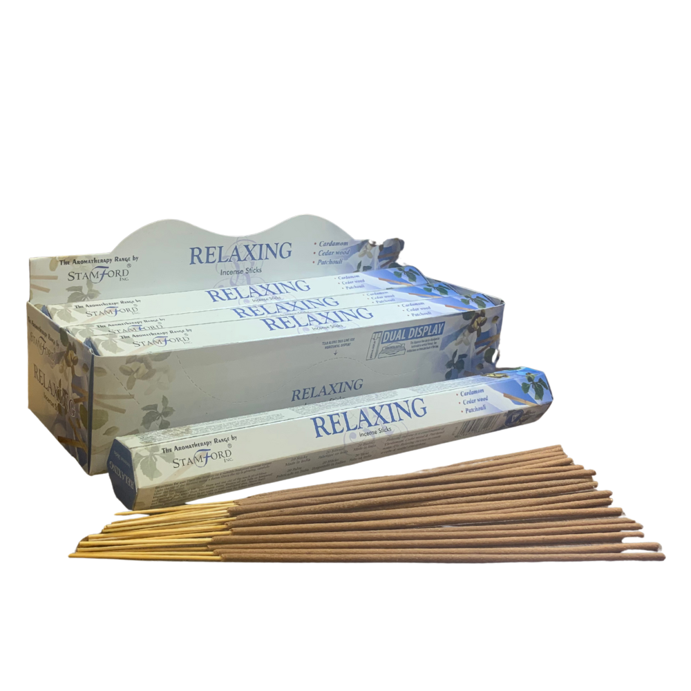 Stamford Incense Sticks – Relaxing | Warming Cardamom, Cedarwood & Patchouli Aromatherapy Blend Stamford
