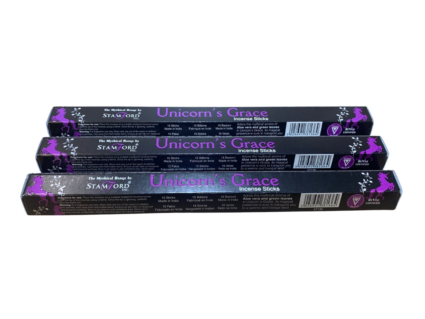 Stamford Unicorn's Grace Incense Sticks – Soft & Sweet Floral Aroma Stamford