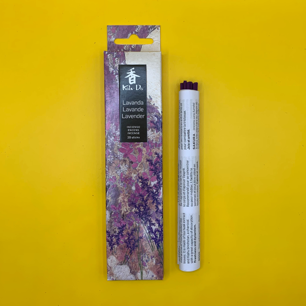Koh Do Lavender - Japanese Incense Sticks 20 - Floral Calm - Minimal Smoke