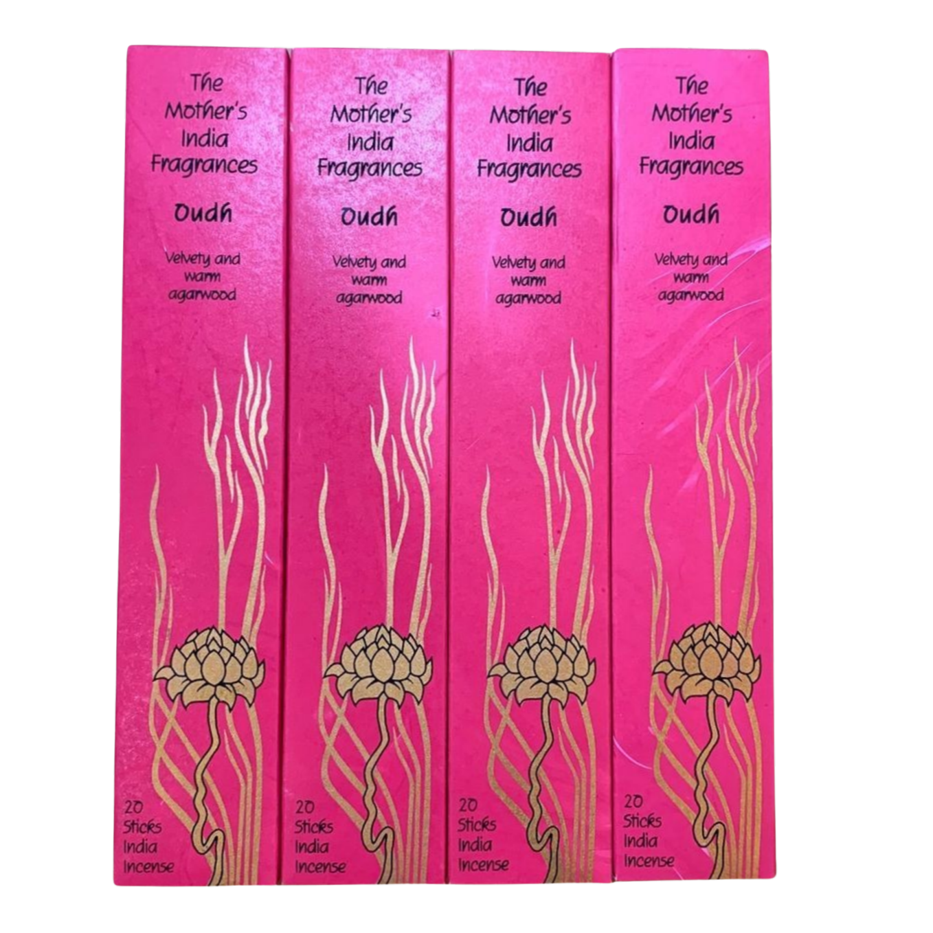 Mother's India Oudh Incense - Agarwood, Earth & Spice Blend (20 Sticks) Fair Trade Mother's India