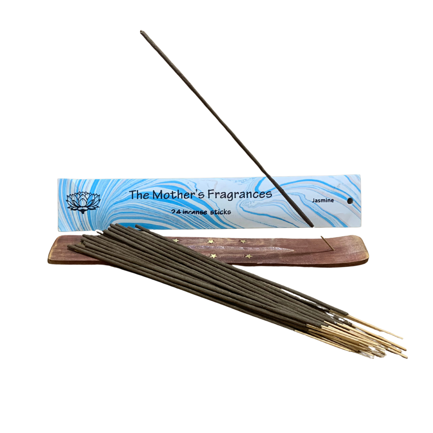 Mothers India Jasmine Incense Sticks & Box with Holder