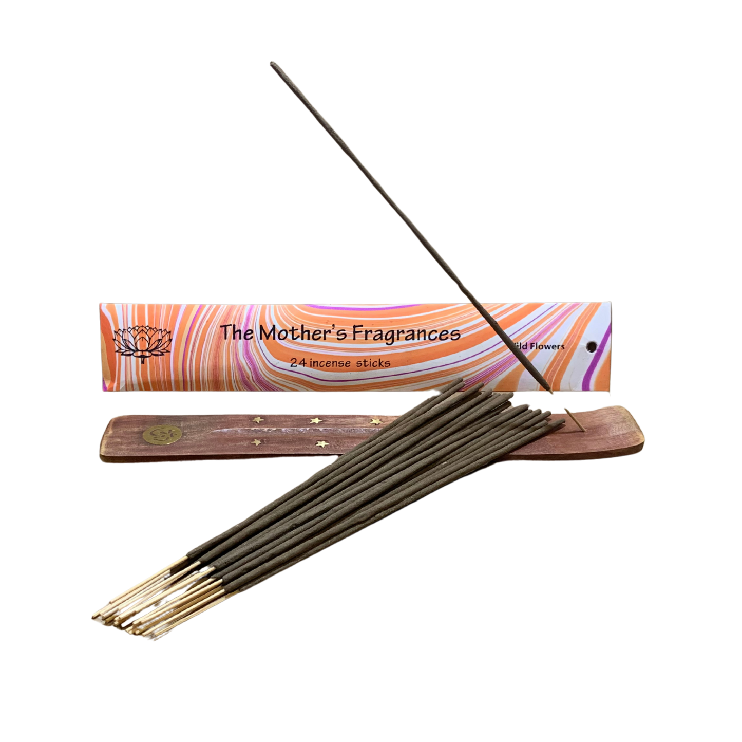 Mothers India Wild Flowers Incense Sticks & Box with Holder