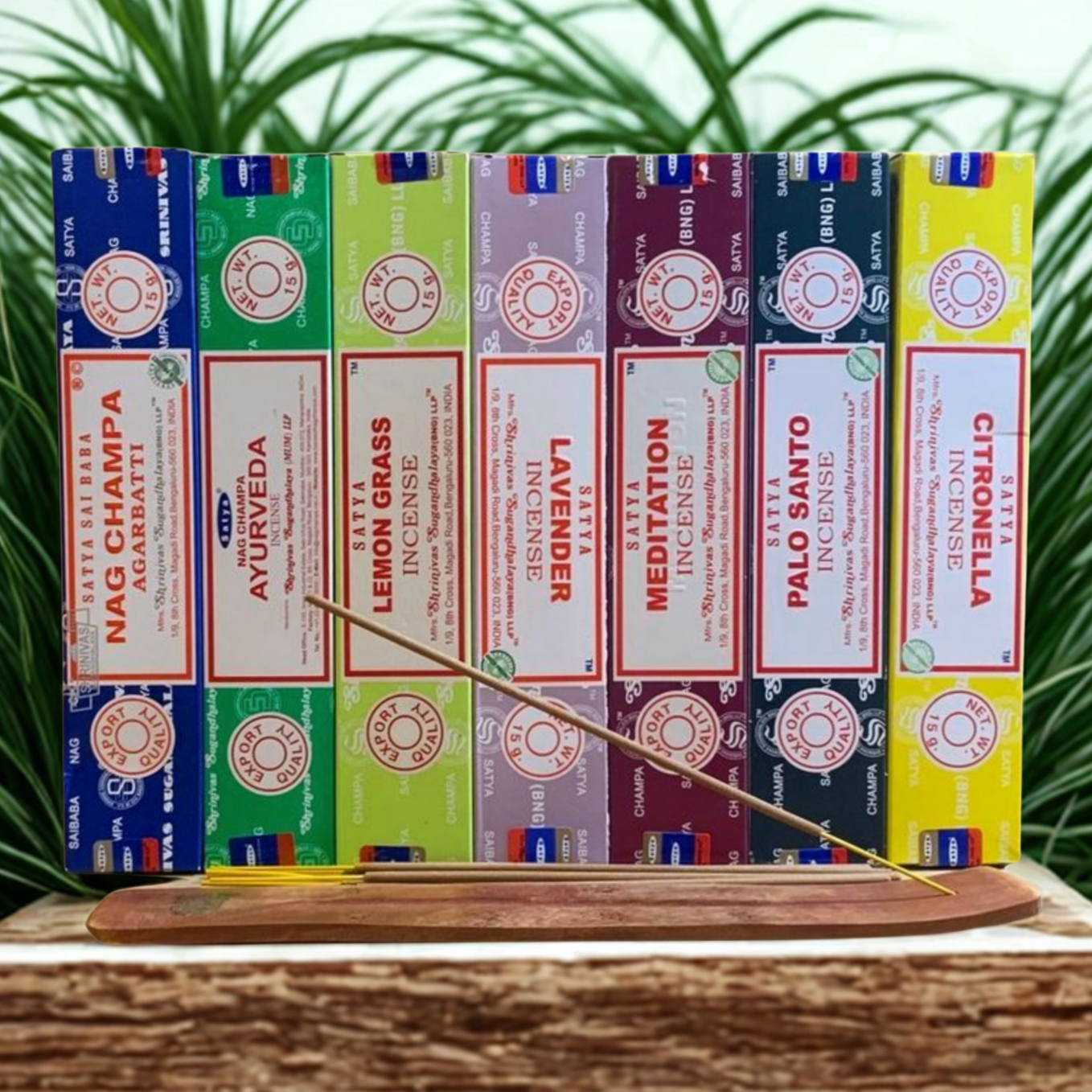 Satya Awaken the Senses Incense - Uplifting & Clarity Pack | Lemongrass, Citronella, Eucalyptus, Meditation | Anti-Stress & Focus