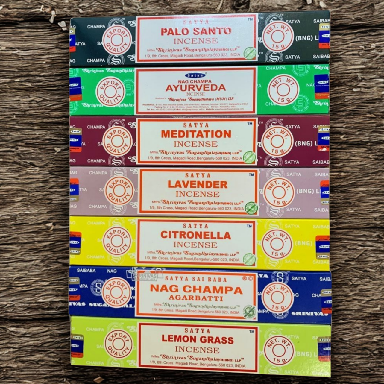 Satya Awaken the Senses Incense - Uplifting & Clarity Pack | Lemongrass, Citronella, Eucalyptus, Meditation | Anti-Stress & Focus
