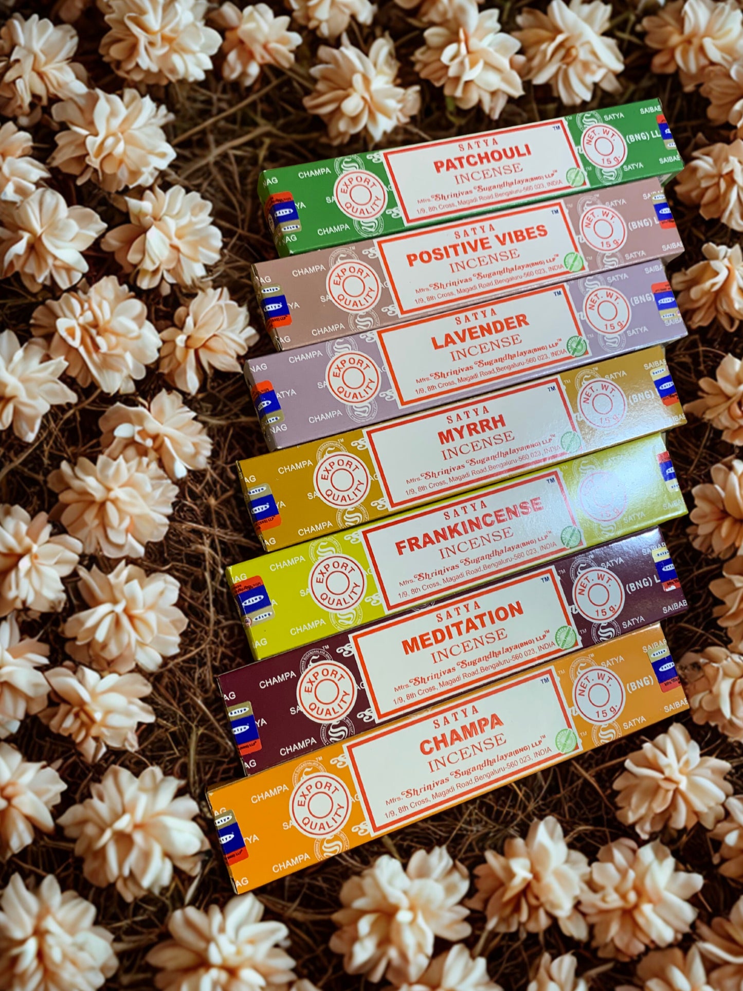 Satya Evening Unwind Incense - Sleep & Restoration Bundle | Lavender, Frankincense, Patchouli, Champa | Night Calm & Dreamy Vibes