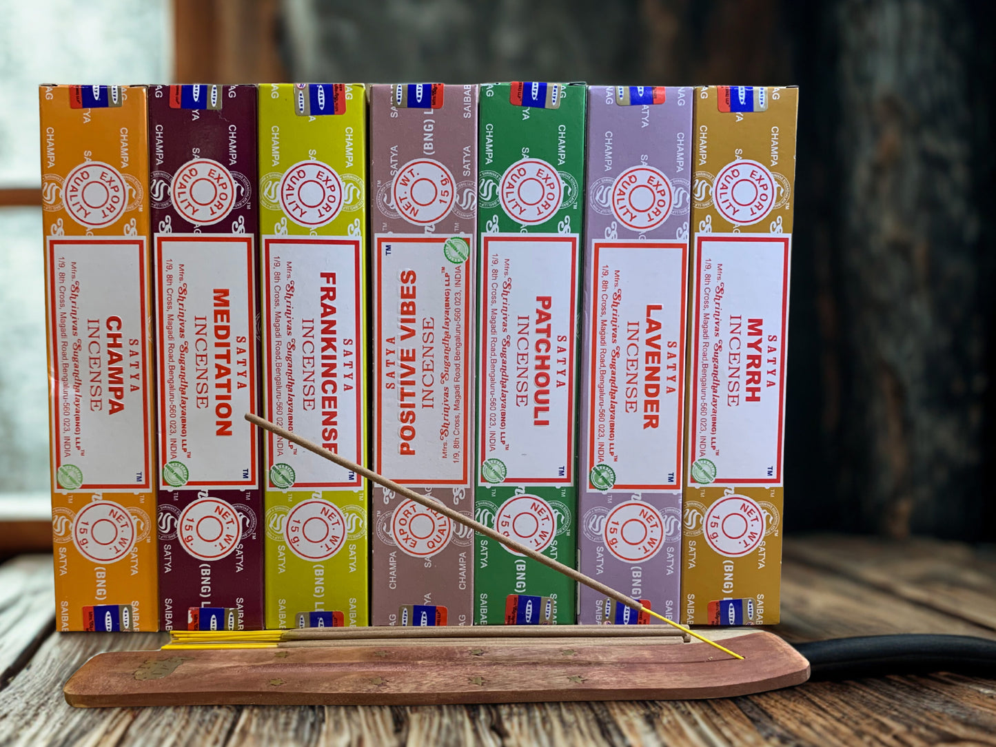 Satya Evening Unwind Incense - Sleep & Restoration Bundle | Lavender, Frankincense, Patchouli, Champa | Night Calm & Dreamy Vibes