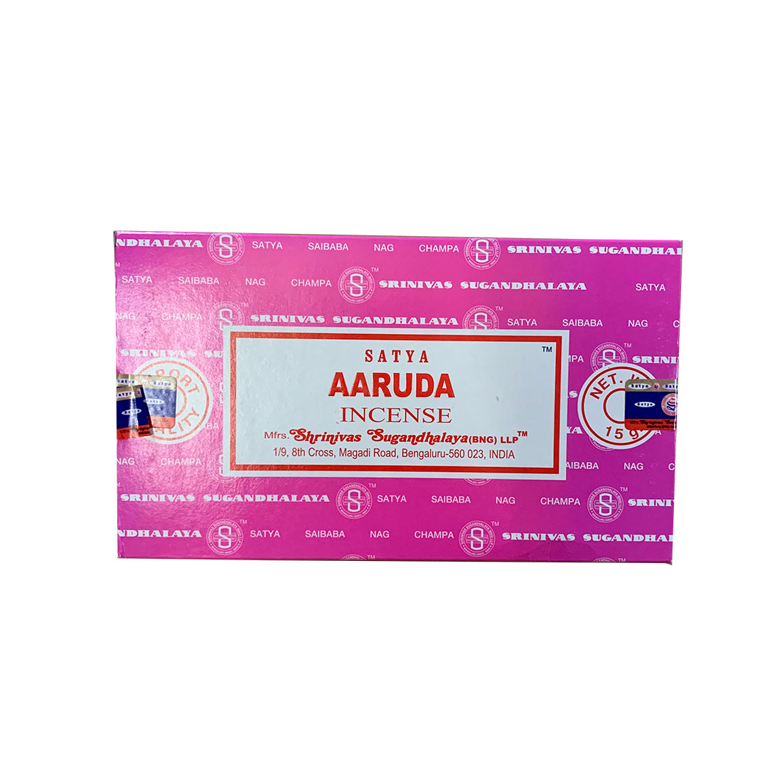 Satya Aaruda Incense Sticks – Herb of Grace for Cleansing, Relaxation & Emotional Balance