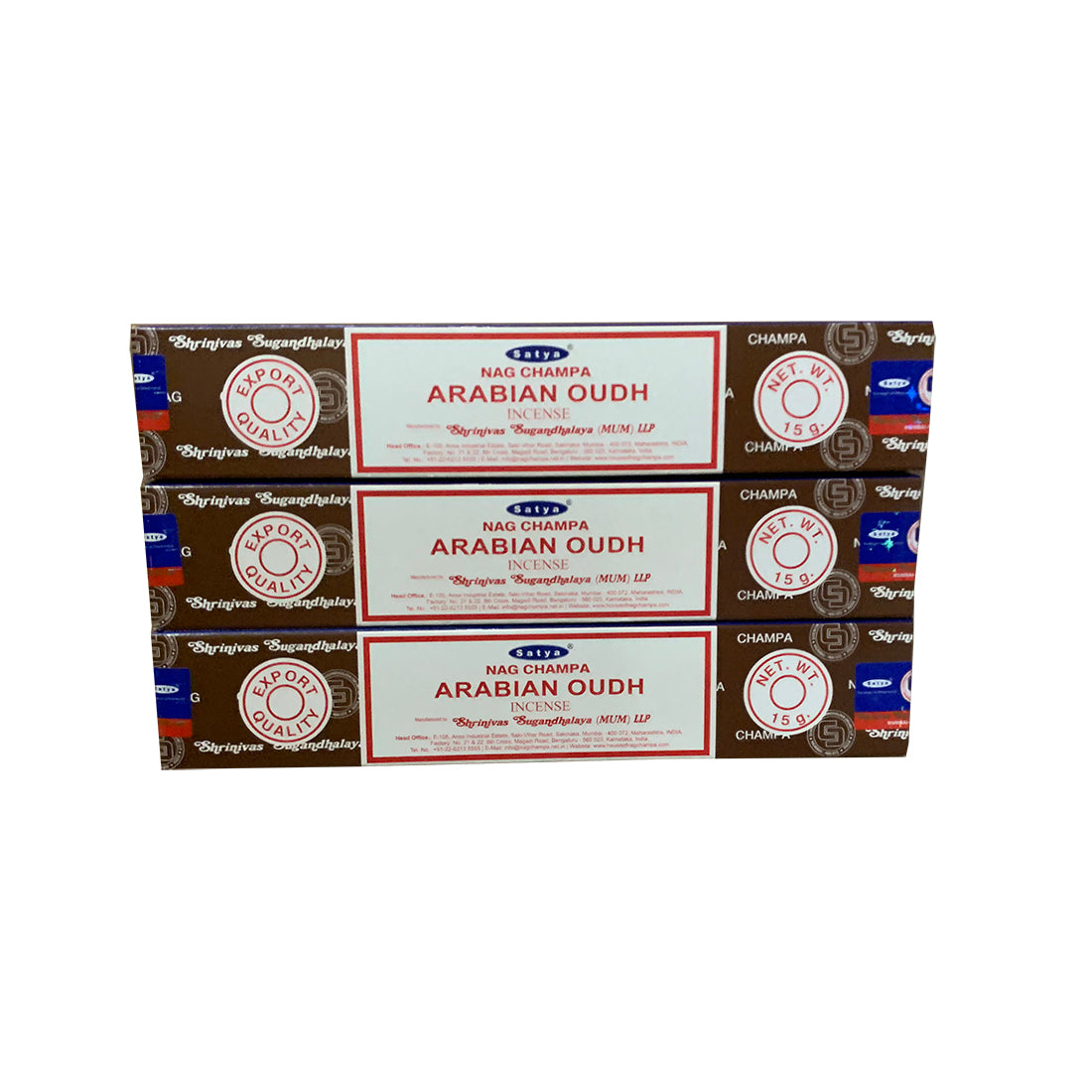 Satya Arabian Oudh Incense Sticks – woody and spicy hand-rolled incense for focus, meditation, and spiritual practices