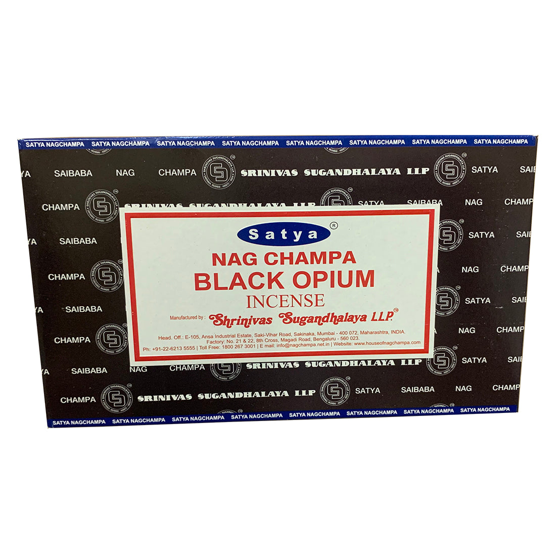 Satya Black Opium Incense Sticks – Romance & Sensual Atmosphere