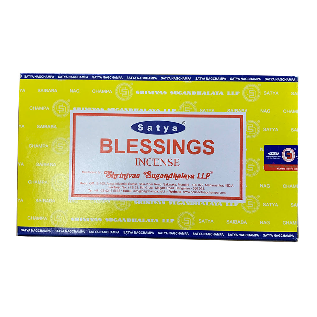 Satya Blessings Incense Sticks – Sandalwood & Floral Blend | Spiritual Gratitude & Blessings