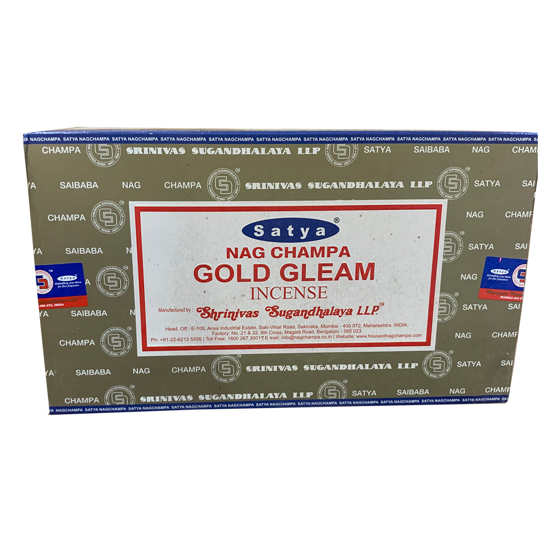 Satya Gold Gleam Incense Sticks – Confidence & Happiness with Rich, Heavenly Aroma