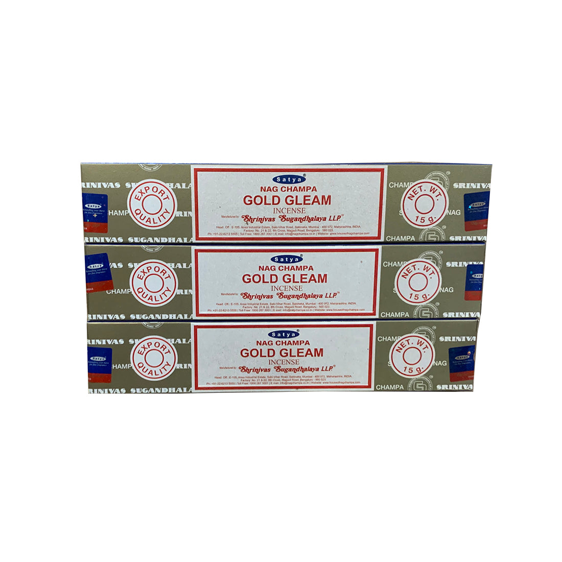 Satya Gold Gleam Incense Sticks – Confidence & Happiness with Rich, Heavenly Aroma