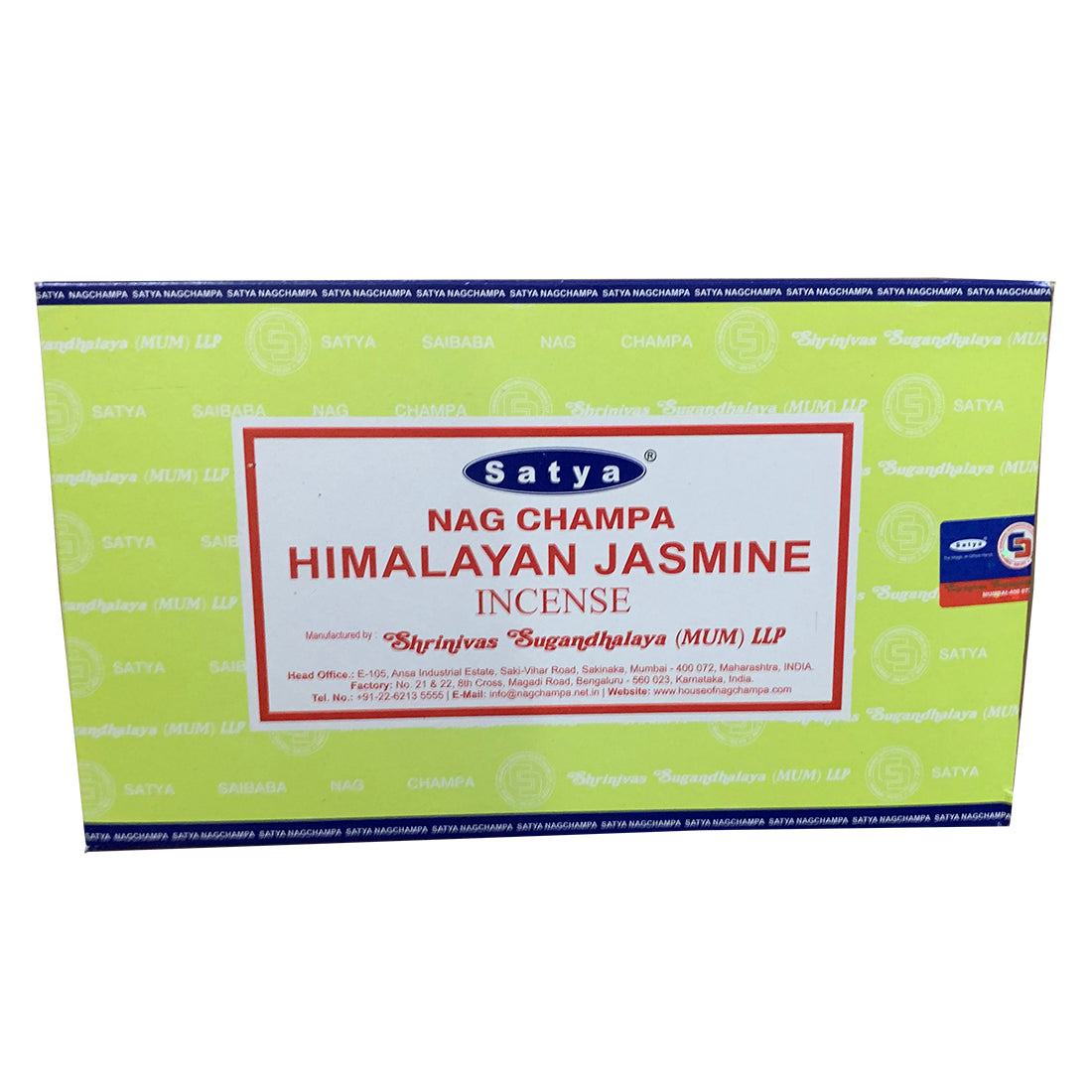 Satya Himalayan Jasmine Incense Sticks – Serenity & Romantic Atmosphere