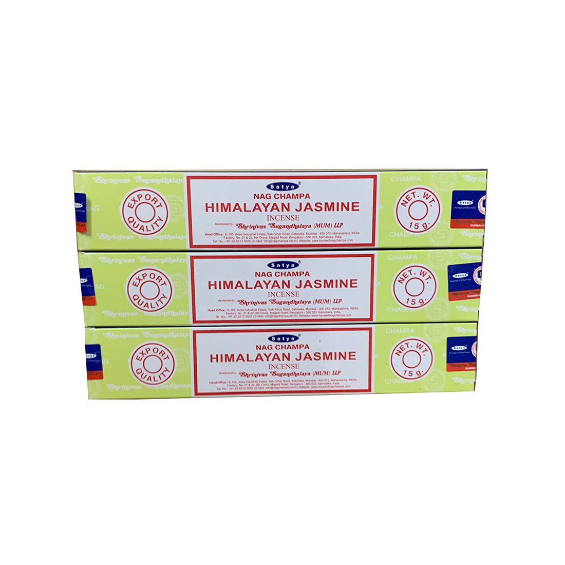 Satya Himalayan Jasmine Incense Sticks – Serenity & Romantic Atmosphere Satya