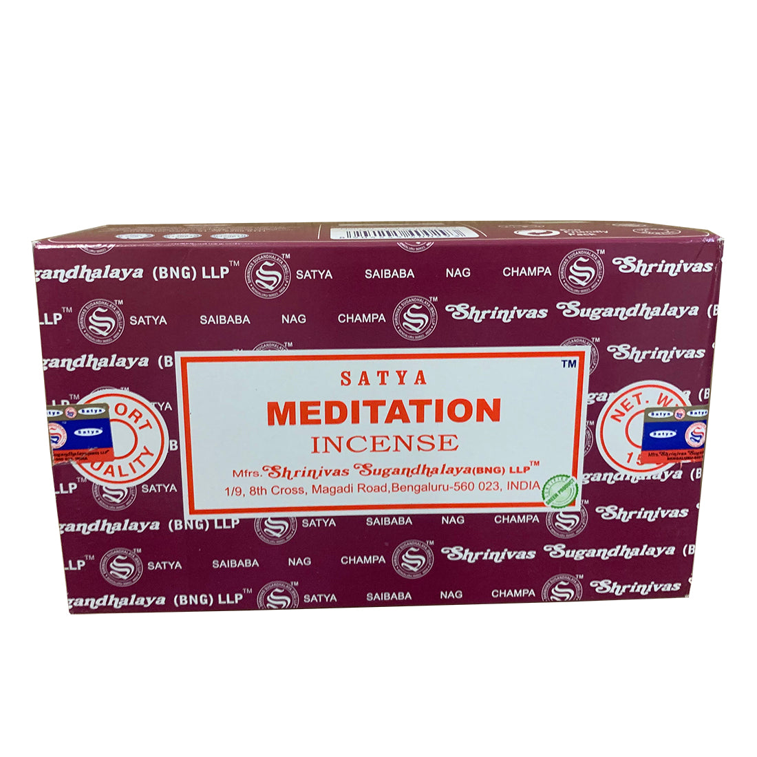 Satya Meditation Incense Sticks – Deep Focus & Inner Peace for Stress Relief & Spiritual Clarity