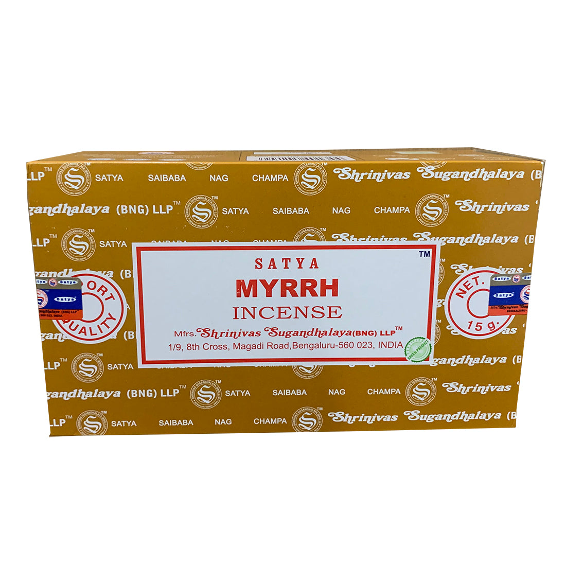 Satya Myrrh incense sticks – hand-rolled sacred resin fragrance for meditation, grounding, and eco-friendly living