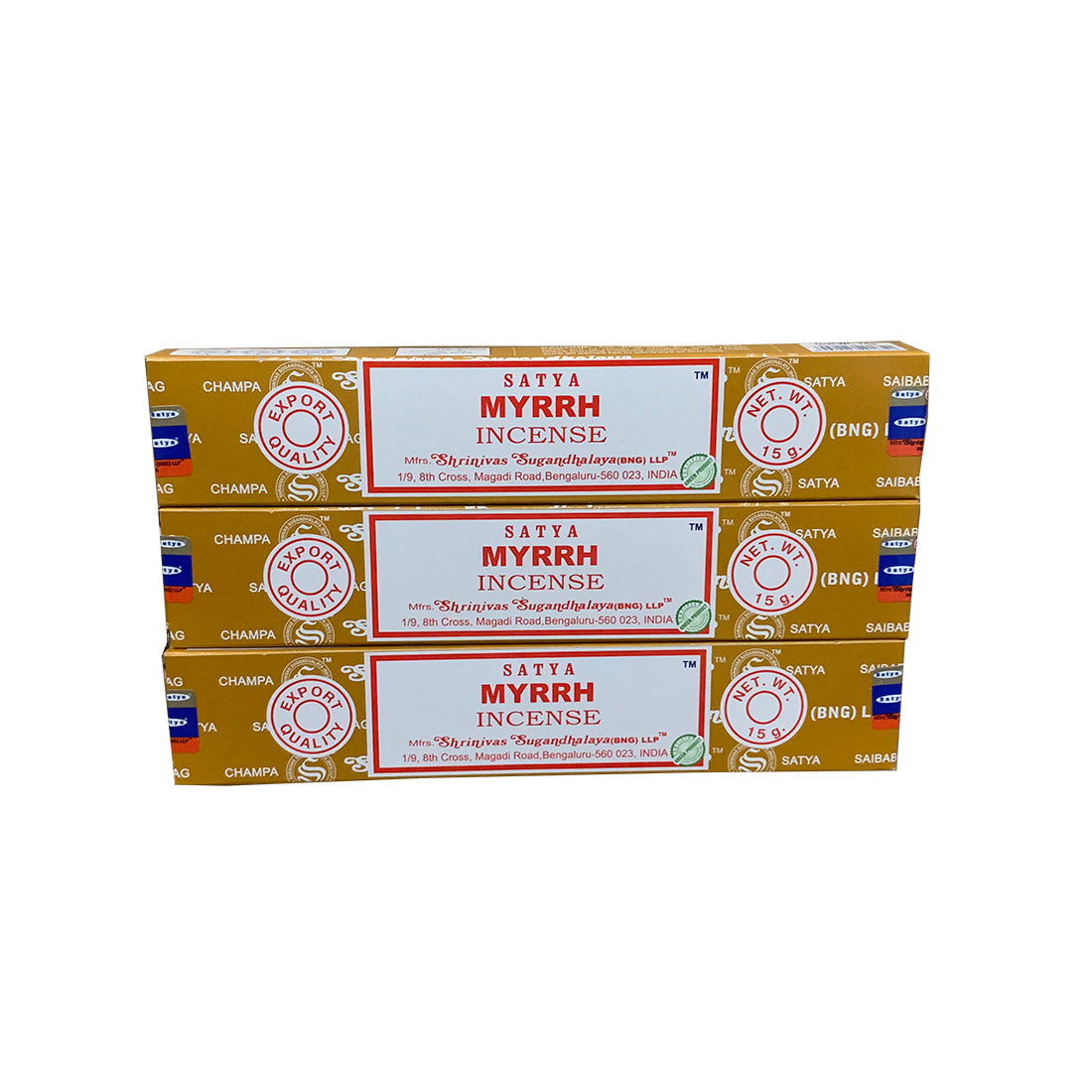 Satya Myrrh Incense Sticks – Sacred Resin for Meditation & Grounding Satya