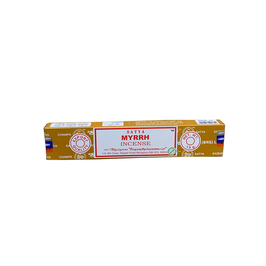 Satya Myrrh Incense Sticks – Sacred Resin for Meditation & Grounding