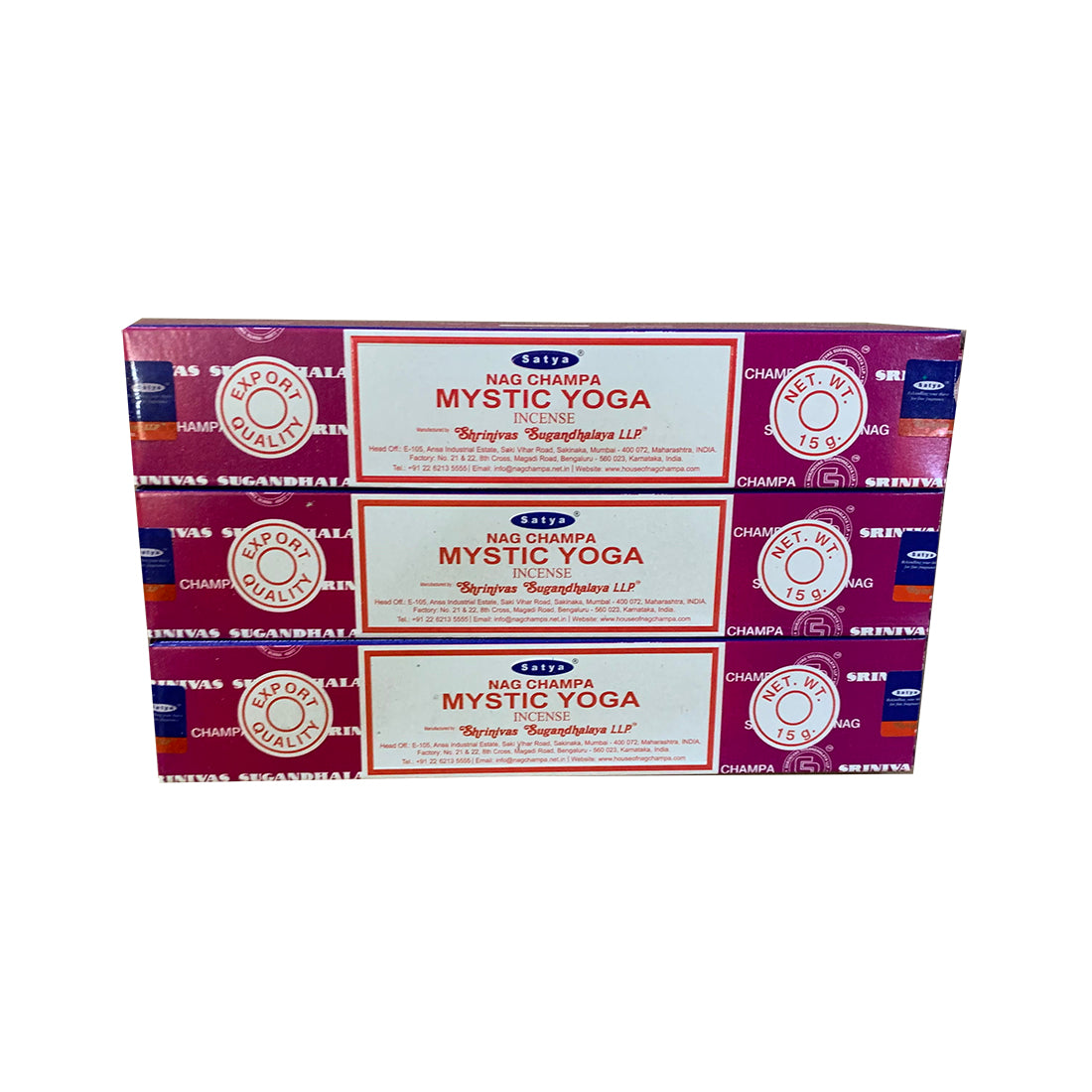 Satya Mystic Yoga Incense Sticks – Yoga Sessions & Mindfulness Satya