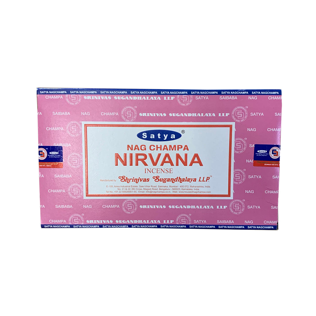 Satya Nirvana Incense Sticks – Stress Relief & Higher Consciousness