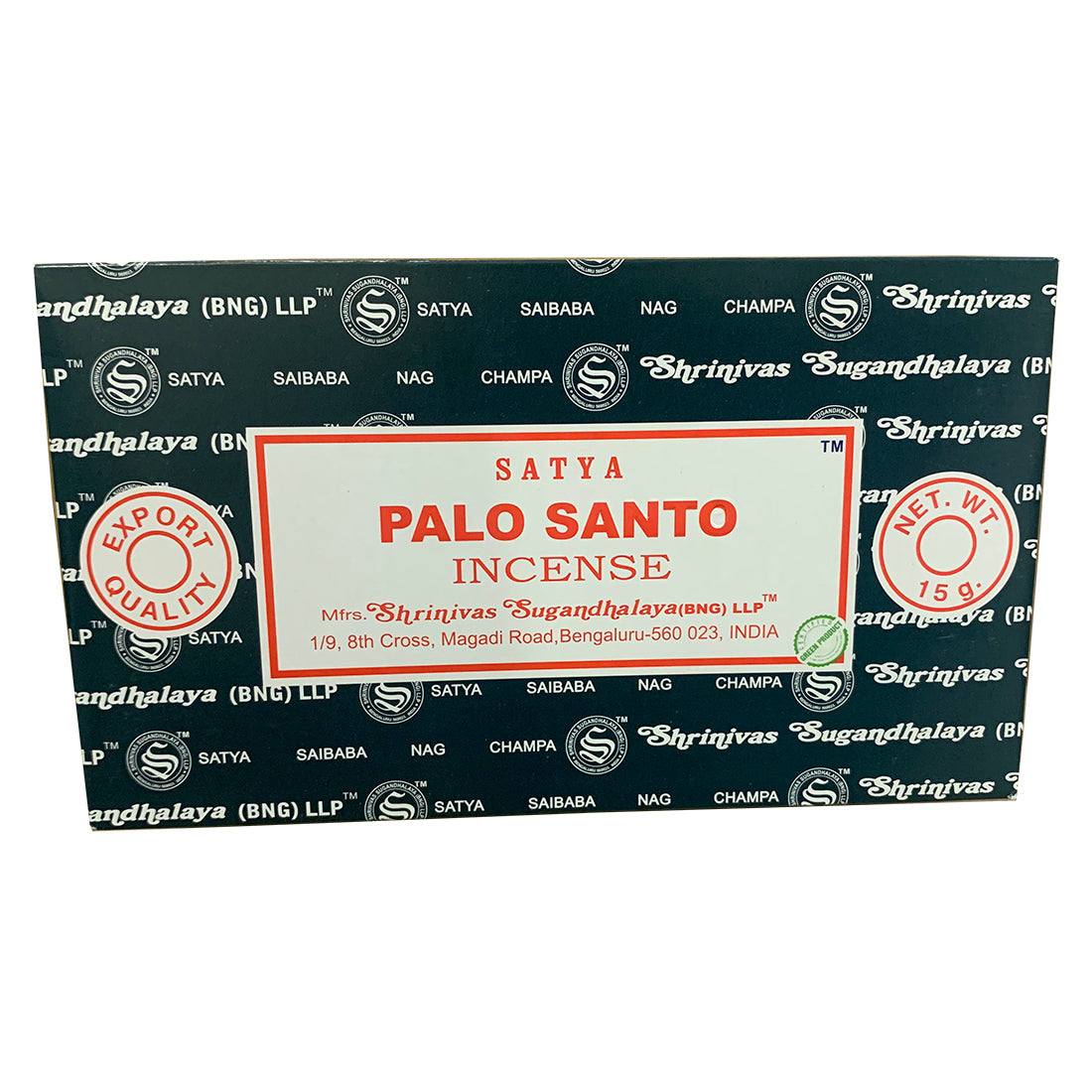 Satya Palo Santo Incense Sticks - Energy Cleansing & Mental Clarity (Pack of 12g) Satya