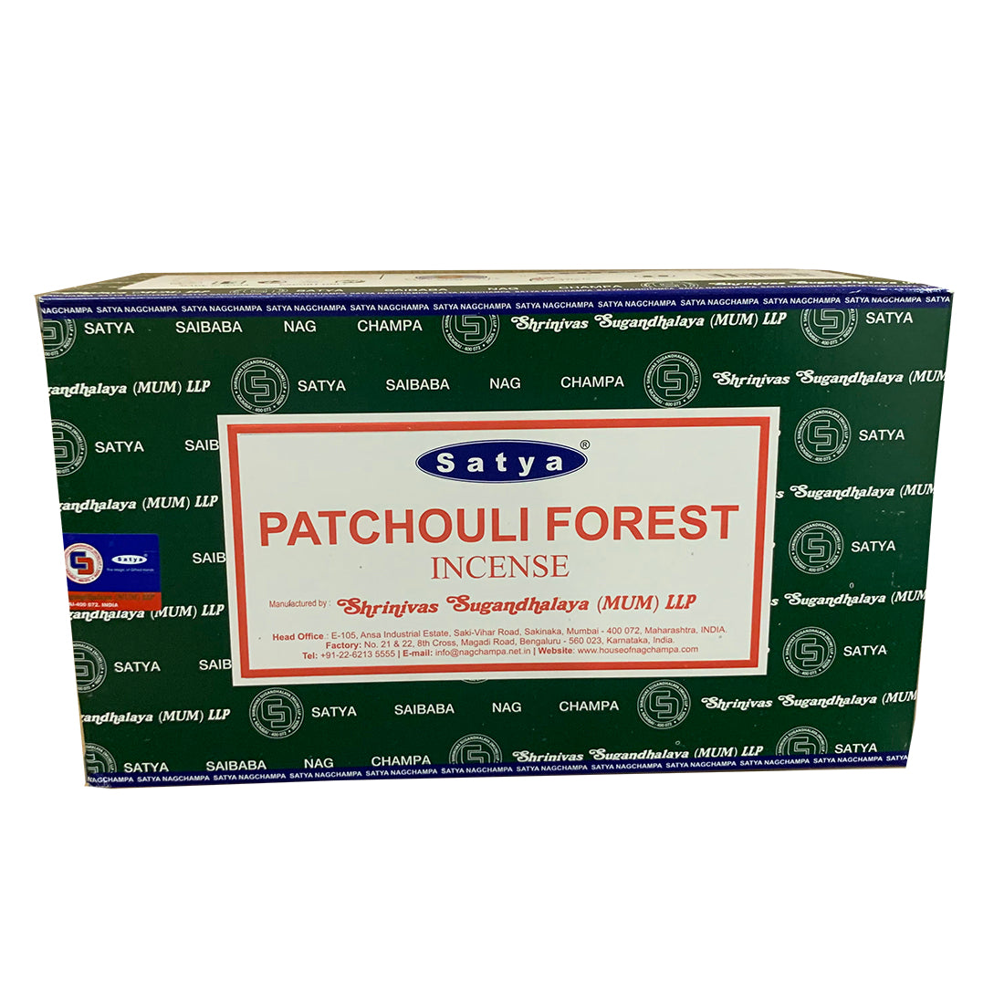 Satya Patchouli Forest Incense Sticks – Earthy & Woody Blend | Artistic Inspiration & Stress Relief