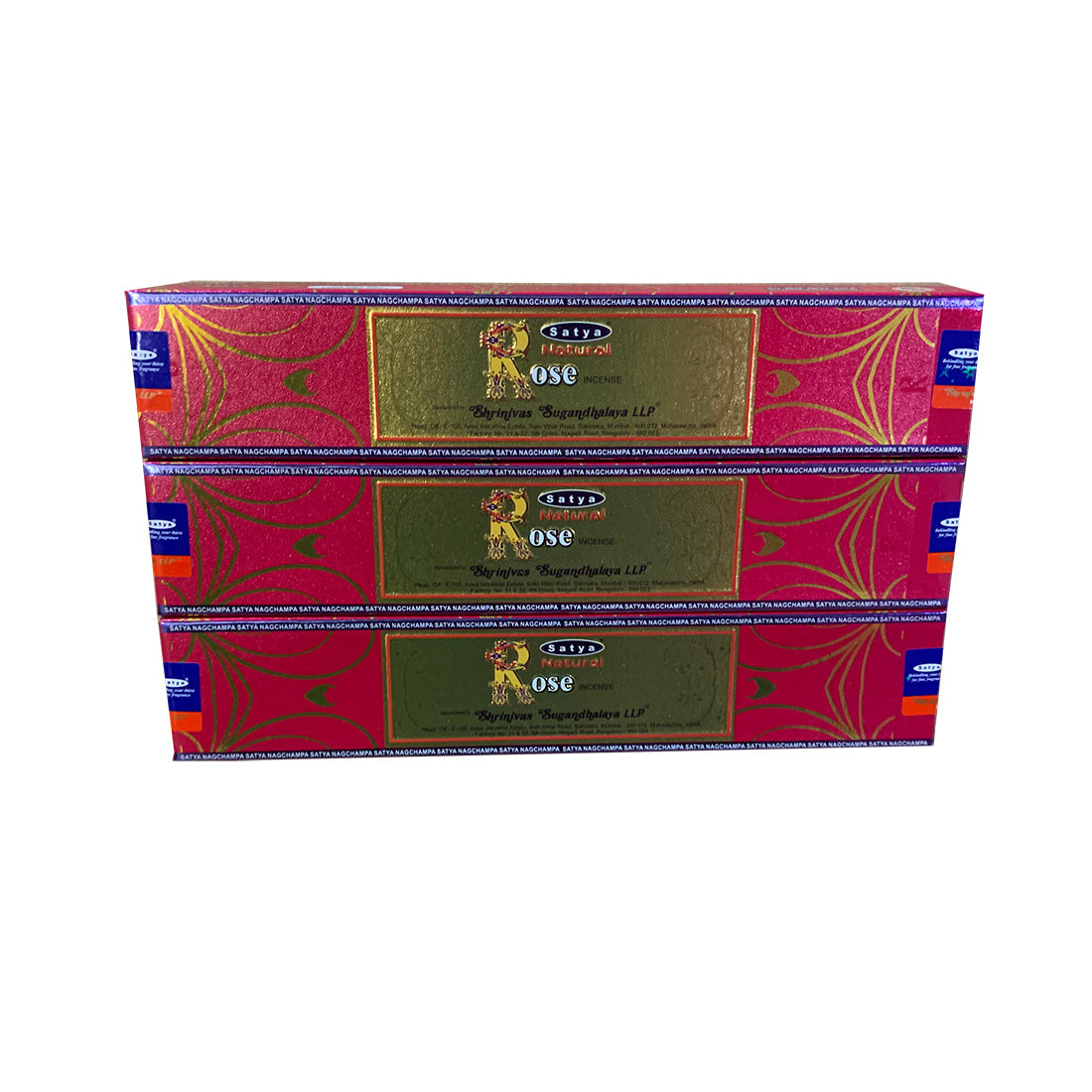 Satya Natural Rose Incense Sticks – Self-Care & Emotional Healing Satya