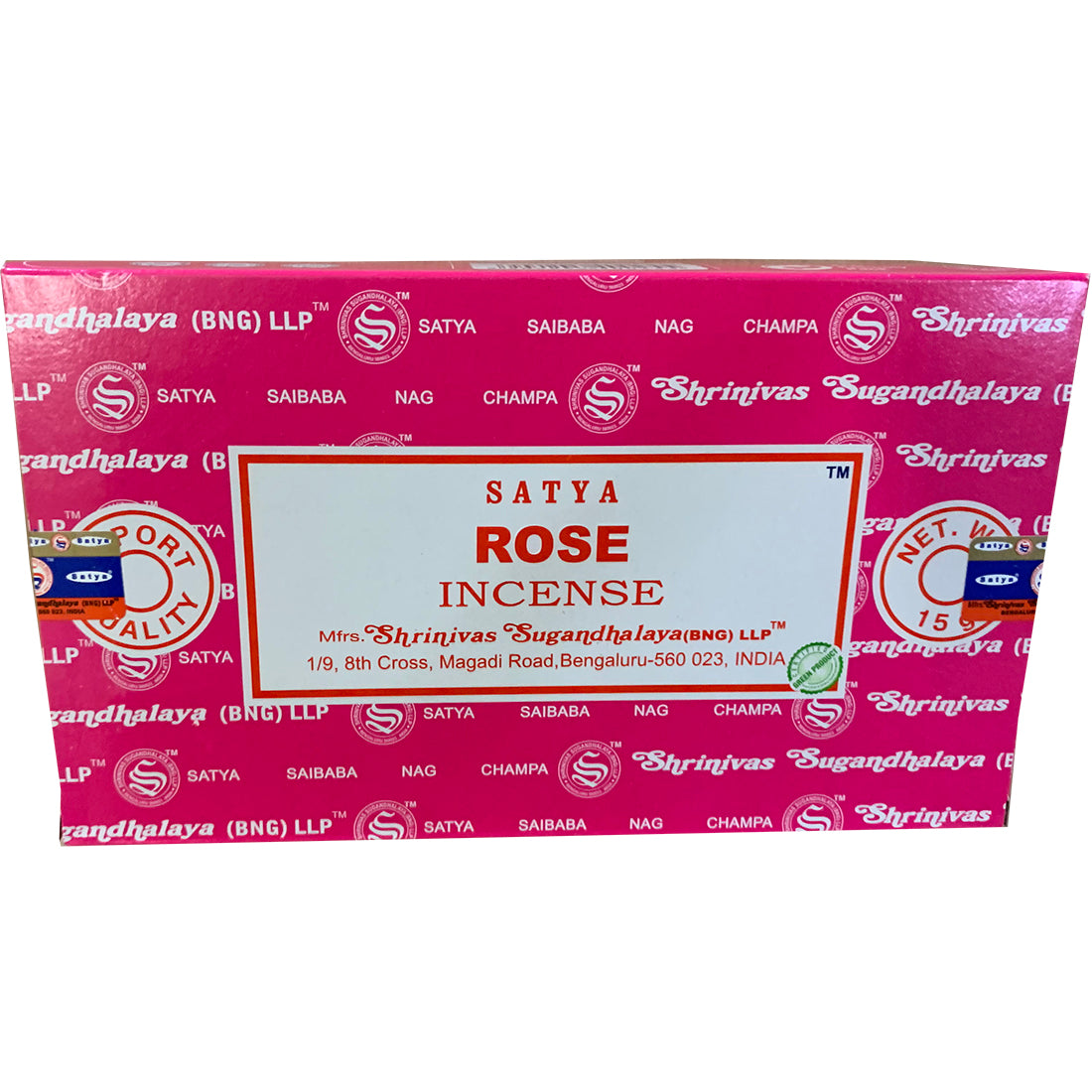 Satya Rose Incense Sticks - Love & Emotional Healing (Pack of 12g)