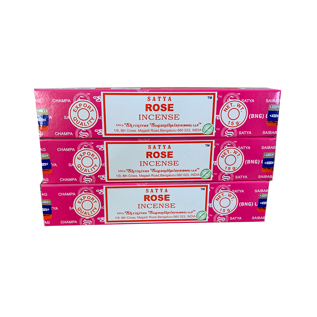 Satya Rose Incense Sticks - Love & Emotional Healing (Pack of 12g) Satya