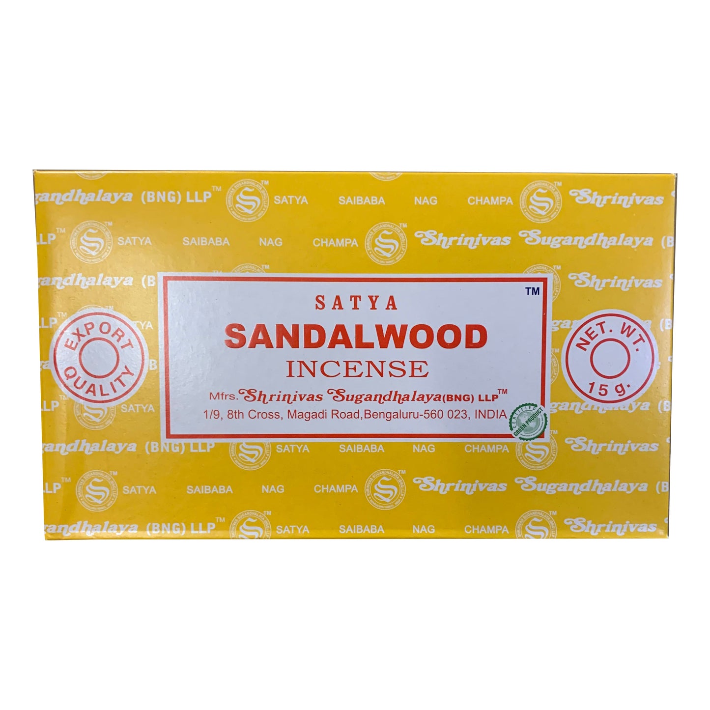 Satya Sandalwood Incense Sticks – Stress Relief & Meditation Satya