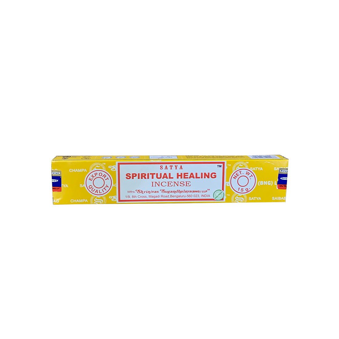 Satya Spiritual Healing Incense Sticks – soothing herbal woody aroma for balance, renewal, meditation and energy cleansing – 15g hand-rolled box