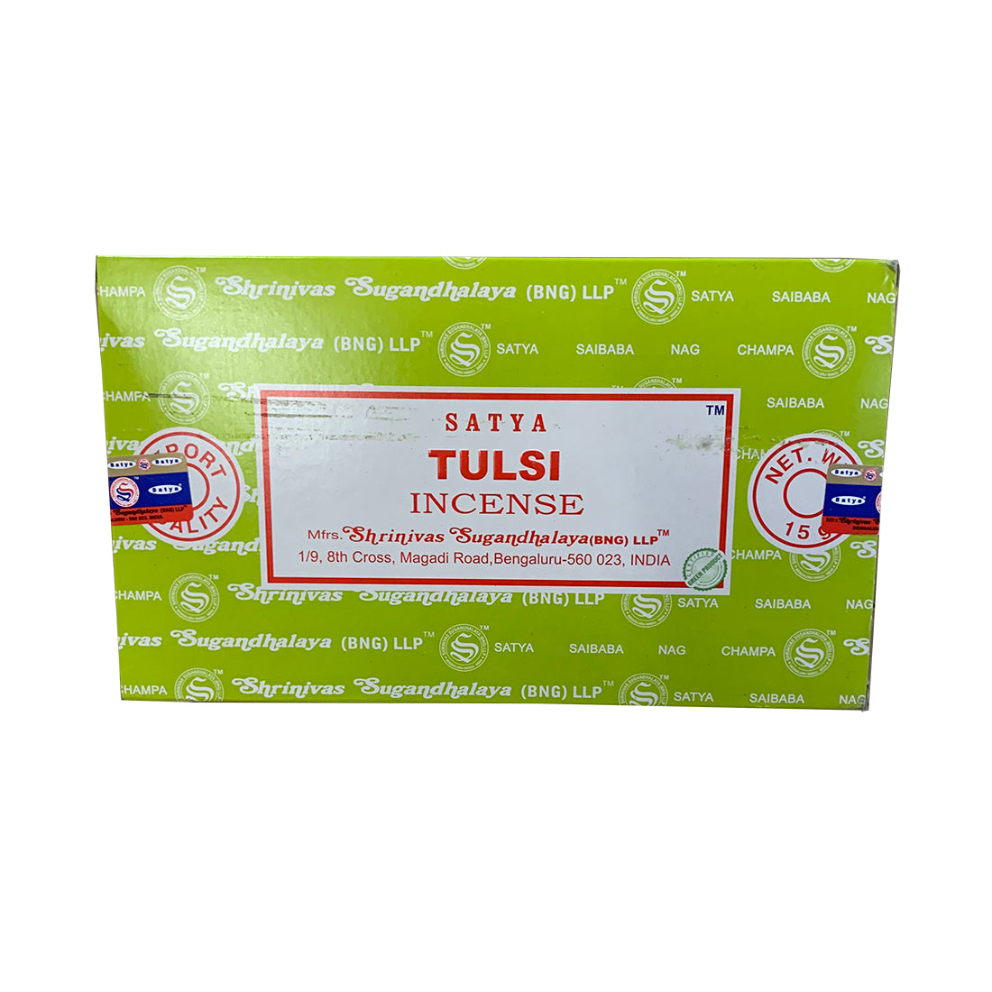 Satya Tulsi Incense Stick -  Chakra work, holistic wellness