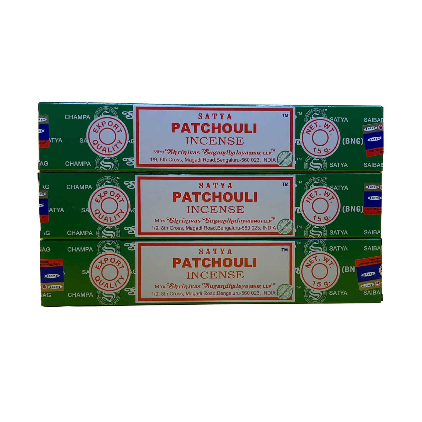 Satya Patchouli Incense Sticks – Artistic Inspiration & Grounding with Earthy, Spicy Aroma