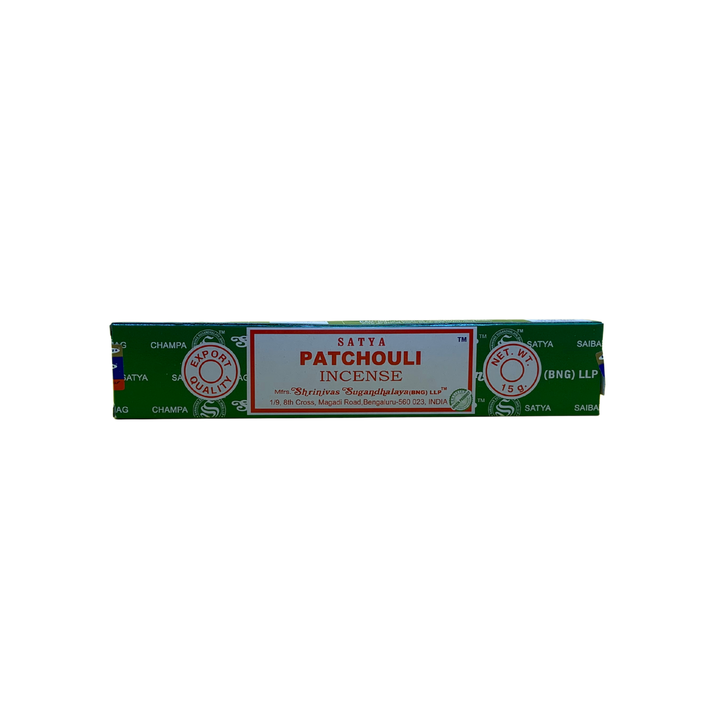 Satya Patchouli Incense Sticks – Artistic Inspiration & Grounding with Earthy, Spicy Aroma