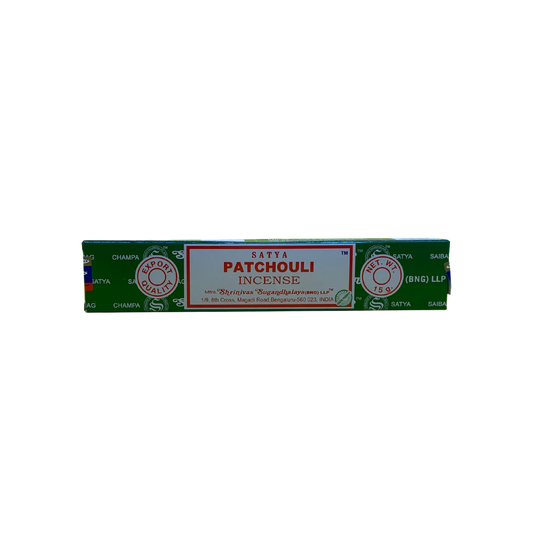 Satya Patchouli Incense Sticks – Artistic Inspiration & Grounding with Earthy, Spicy Aroma