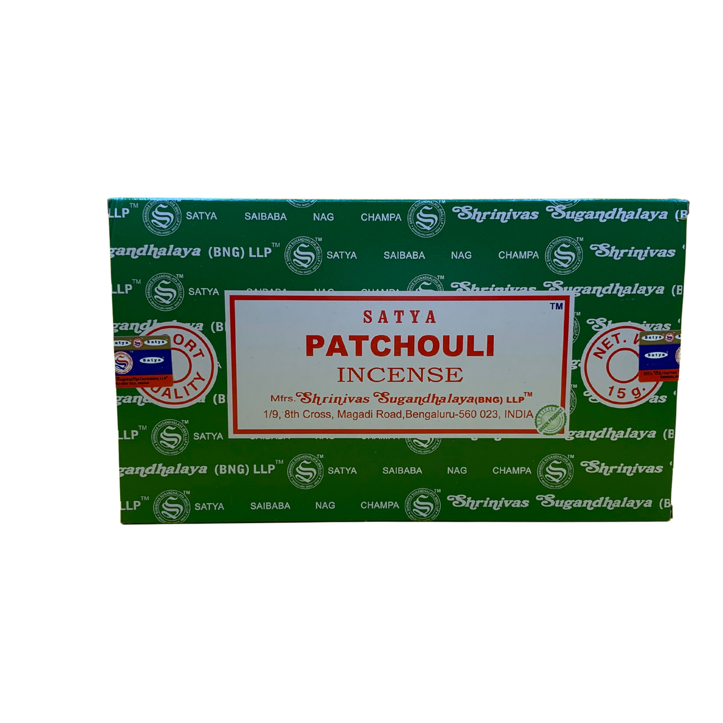 Satya Patchouli Incense Sticks – Artistic Inspiration & Grounding with Earthy, Spicy Aroma