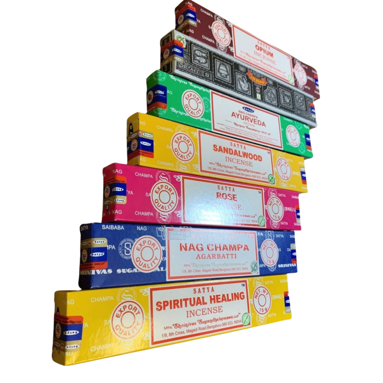 Satya Sacred Rituals Incense - Deep Soul Connection Bundle | Ayurveda, Rose, Sandalwood, Nag Champa | Chakra Healing & Intuition Satya