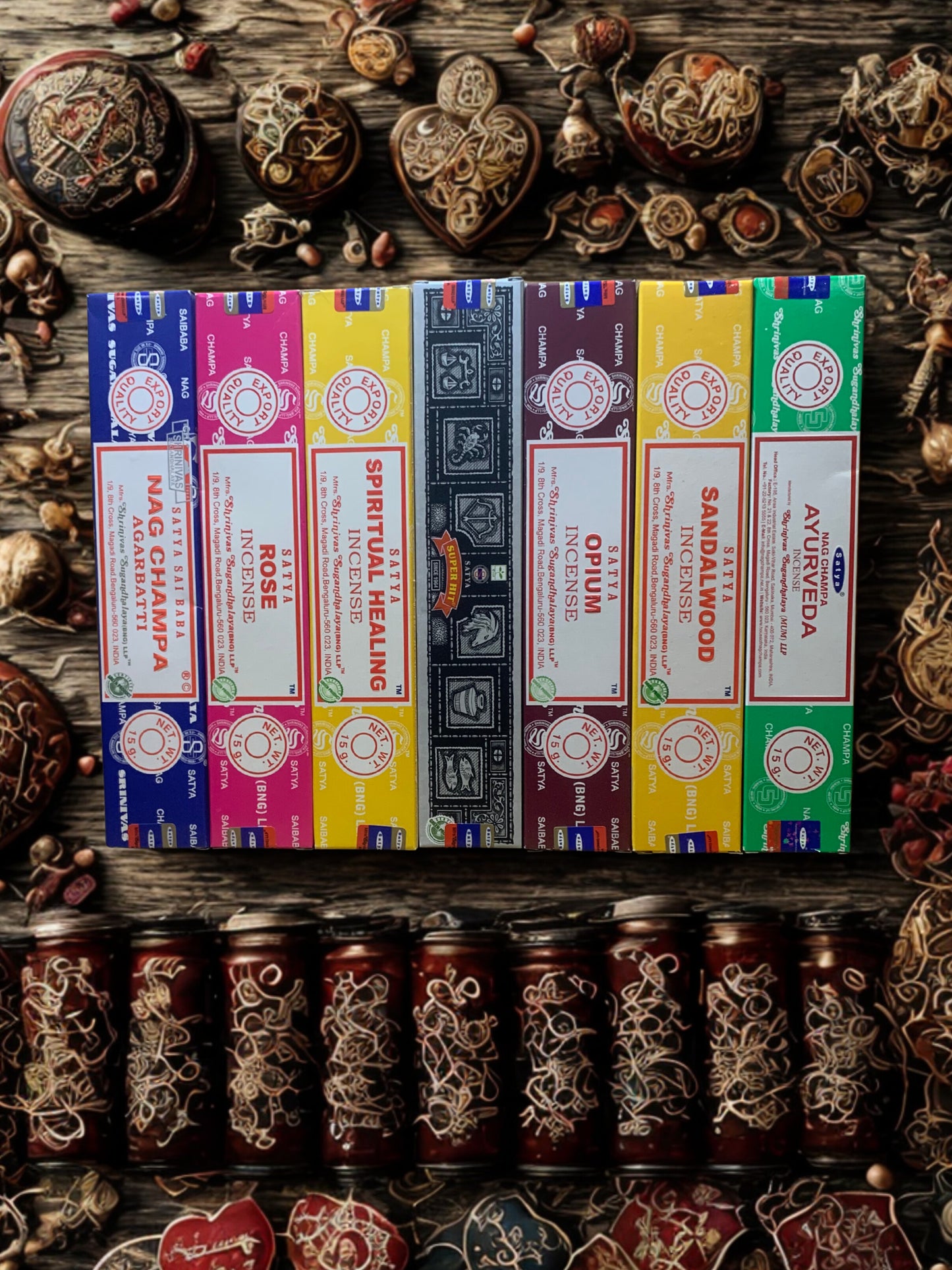 Satya Sacred Rituals Incense - Deep Soul Connection Bundle | Ayurveda, Rose, Sandalwood, Nag Champa | Chakra Healing & Intuition