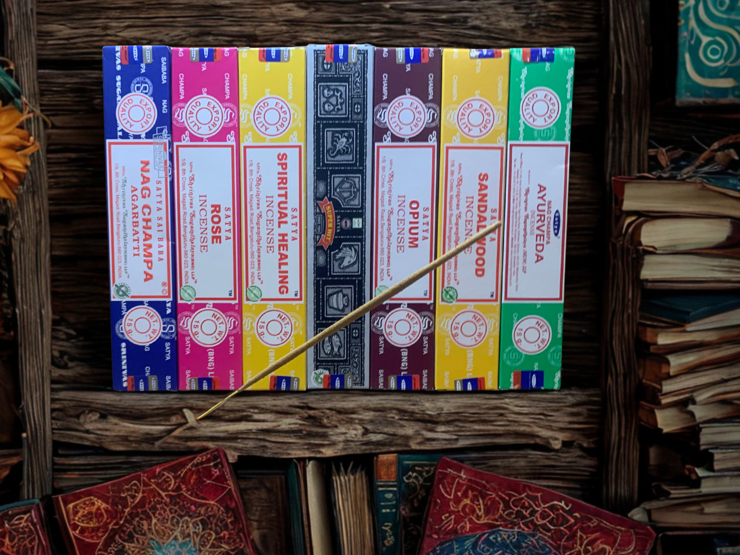 Satya Sacred Rituals Incense - Deep Soul Connection Bundle | Ayurveda, Rose, Sandalwood, Nag Champa | Chakra Healing & Intuition