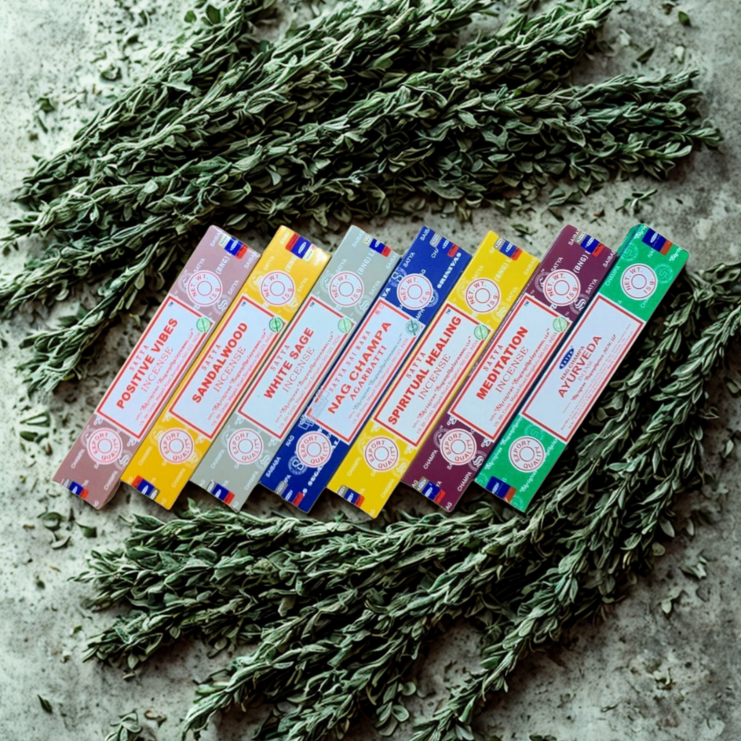 Satya Zen Garden Incense - Daily Mindfulness Ritual Set | Sandalwood, Ayurveda, Spiritual Healing, Nag Champa | Breathwork Support