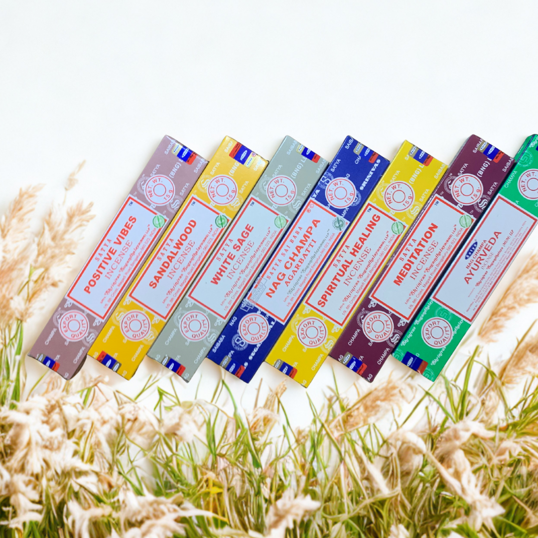 Satya Zen Garden Incense - Daily Mindfulness Ritual Set | Sandalwood, Ayurveda, Spiritual Healing, Nag Champa | Breathwork Support